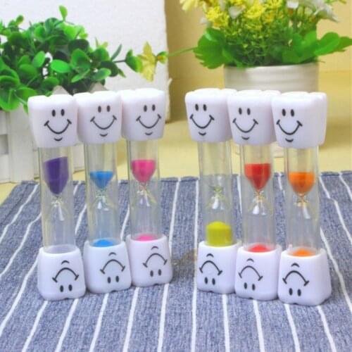 3 Minutes Time Manager Children Kids Sandglass Timer Toys Hourglass Tooth Brushing Chronograph Reminder Tool