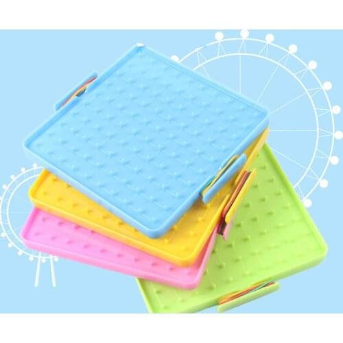 4Pcs 16x16cm Double-Sided Array Nail Geoboards Children Educational Toy Gift