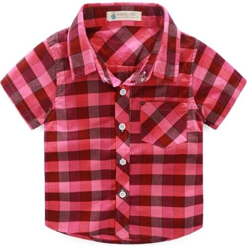 Рубашки с коротким рукавом для мальчиков Kindstraum China At AliExpress