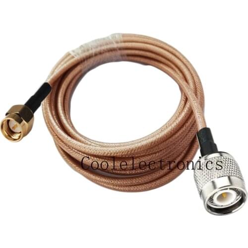 SMA Male to TNC Male RG400 Double Shielded Copper Braid RF Coaxial cable 50ohm 10/15/20/30/50CM 1/2/3/5/10M