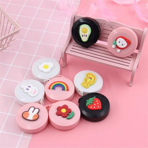 Cute Cartoon 1.5M Soft Ruler Retractable Measuring Ruler Sewing Tailor Tape School Stationery Measuring Tape Drawing Tool