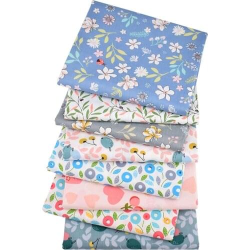 Nanchuang Twill Fabric Patchwork Cloth DIY Handmade Sewing Quilting Quarters Material For Baby Children Home Decoration 8Pcs/Lot