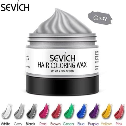 Natural Hair Colored Hair Wax Styling Pomade Strong dye Gel 120g Grandma Cream time wax hair Grey Dye Disposable Silver