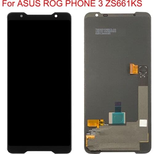 Original New Glass Sensor For Asus ROG Phone 3 ZS661KS 6.59" LCD Display Touch Screen Digitizer Assembly For Asus ZS661KS LCD