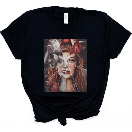 WandaVision Shirt Wanda Vision Couple TV Series T-shirt Vintage Scarlet Witch Tee Unisex Trendy Tops