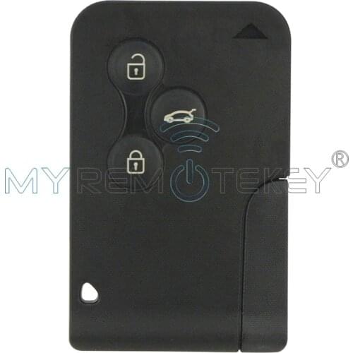 Smart Key Card 3 Button 433mhz PCF7947 with Key Insert Plug in for Renault Megane 2 Megane II Intelligent key Card Remtekey