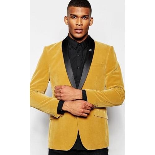 Groom Tuxedos Men Wedding Tuxedos Shawl Lapel Popular Men Business Dinner Darty Suit Jacket Blazer 2Pieces Suit(Jacket+Pants)