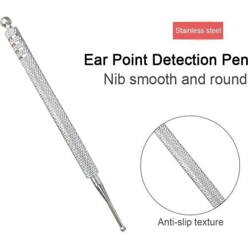 Ear Stimulator Press Acupuncture Point Probe Auricular Pen Beauty Ear Reflex Zone Massage Needle Detection Health