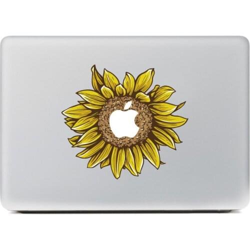Sunflower Vinyl Decal for DIY Macbook Pro 13 15 inch and Air 11 13 inch Decal Skin Laptop Sticker