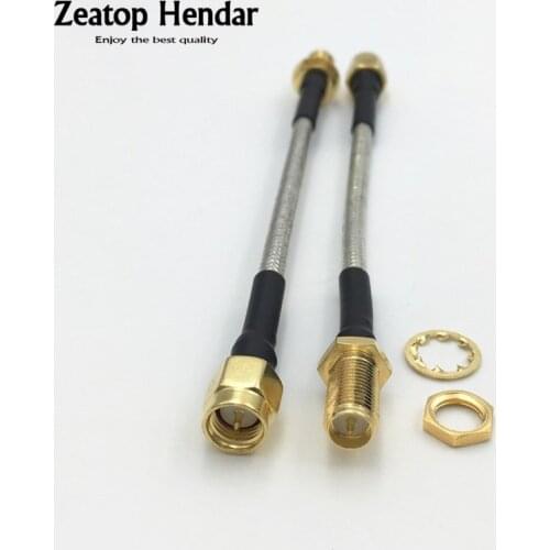 1Pcs Semi Rigid RG402 Cable SMA Male Jack to RP-SMA Female Plug RF Coaxial Jumper Pigtail Wire 10CM 15CM 20CM 30CM 40CM 50CM