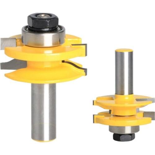 2pcs engraving machine tools wood slotting router bits woodworking cutter