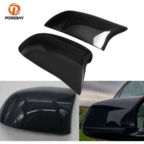 2Pcs Car Rearview Mirror Covers Auto Exterior Parts 51162337577 for BMW X3 F25 X4 F26 X5 F15 X6 F16 2014 2015 2016 2017 2018