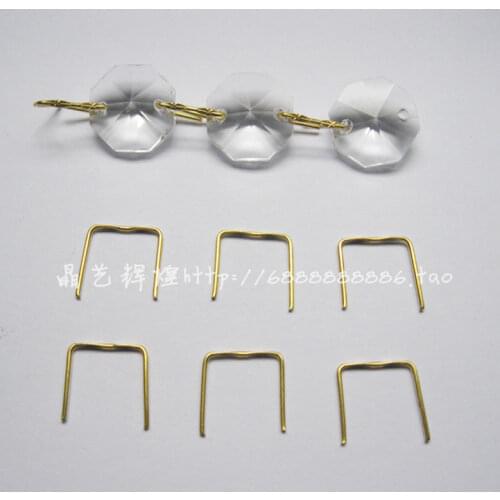 500pcs/Lot,12mm / 14mm Chrome/ Gold Plated Copper Clips / Pin, Crystal Beads Connector, Free Shipping