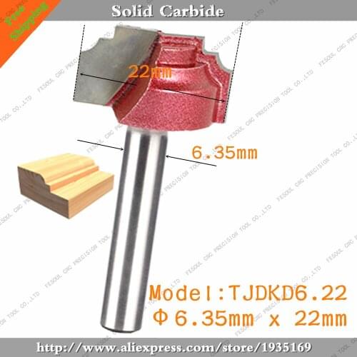 6.35mm*22mm,10pcs,Freeshipping CNC Engraving 3D Woodworking Milling Cutter,Tungsten Solid carbide End Mill,Wood Tools,Router Bit
