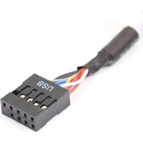 USB 2.0 9Pin Motherboard Female to USB 3.0 20Pin Header Male Adapter Cable Cord
