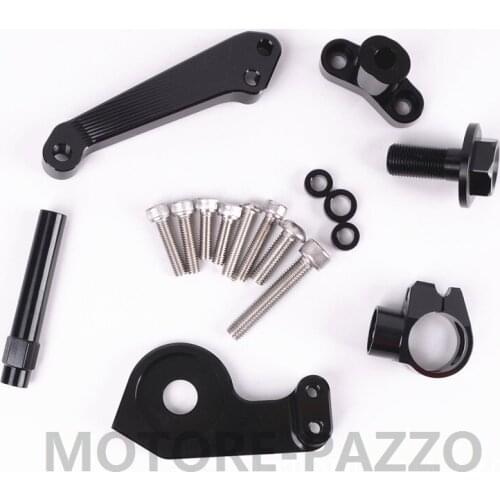 CNC Aluminium Accessories Motorcycle Adjustable Steering Stabilize Damper Bracket Mounting For Yamaha YFZ R3 R25 2014 - 2016