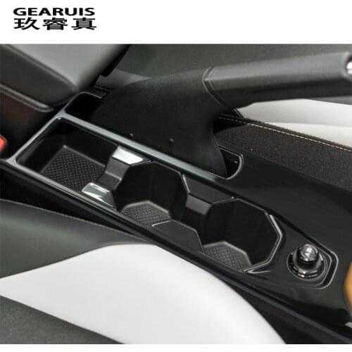 Car Styling Center Console Armrest Box Cover Panel Sticker and Decals Trim For VW Volkswagen Polo 2020 Interior Auto Accessories