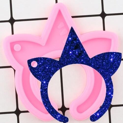 Shiny Unicorn Hair Ring Band Silicone Mold Epoxy Resin Craft Keychain Molds Pendant Charms Making Jewelry Mould
