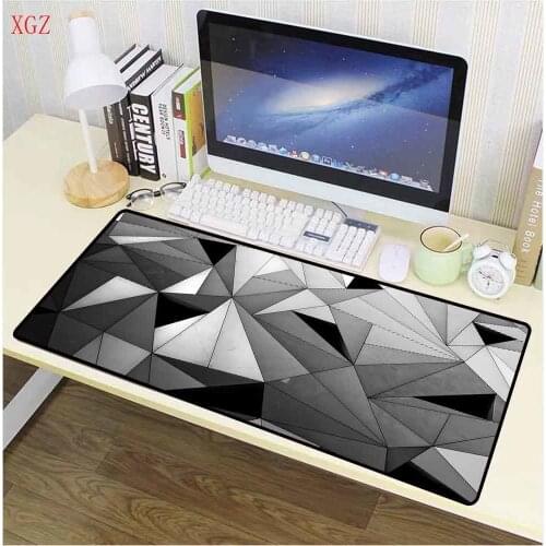 XGZ Black Triangle Game Accessories Large Player Computer Mousepad Carpet Large Mouse Pad for Keyboard Desk Mat Gaming Desk XXL