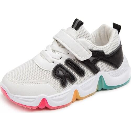 Children sports shoes girls double mesh breathable student running shoes for kids and girls off white shoes toddler boy shoes