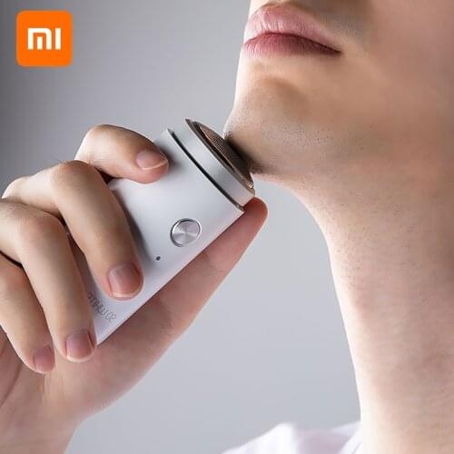 SO WHITE XIAOMI MIJIA Electric Shaver for men Portable mens razors Dry Wet Shaving Waterproof Washable beard trimmer Safe Comfy
