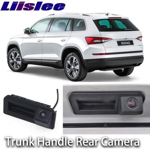 Rear View Backup Camera For Skoda Kodiaq 2016~2018 Car Trunk Handle Parking Camera