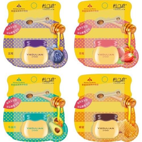 Honey Lip Mask Jar Lip Balm Nourishing Lipstick Dilute Lip Lines Waterproof Long-lasting Cosmetics Moisturizing Lip Care TSLM2