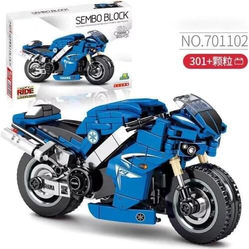 Speed Race Halle /Ducati Car Motorcycle Model Building Blocks Toy For Kids/Locomotive Boy Birthday Christmas Gifts DIY Toys