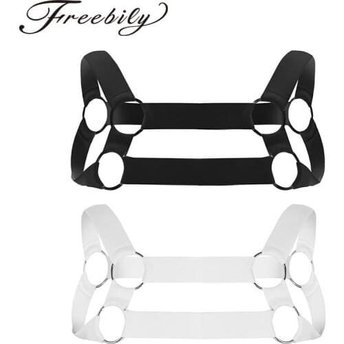 Harness Mens Bondage Shoulder Body Chest Muscle Men Harness Belt Straps Arnes Hombre Gay Men Bondage Harness with O-ring