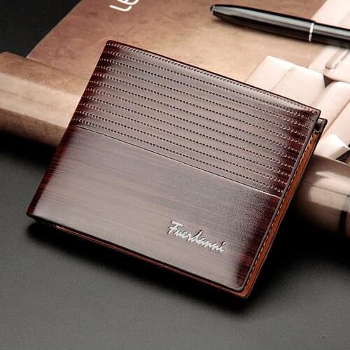 Mens Bifold Wallets Credit ID Card Holder Wallet Masculina Billetera Hombre Men Short Purse Male Money slim Uomo Porte