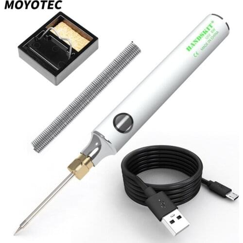 MOYOTEC 5V 8W New Adjustable Temperature USB Powered Electric Soldering Iron Welding Solder Repair Tools Outdoor Welding Tools