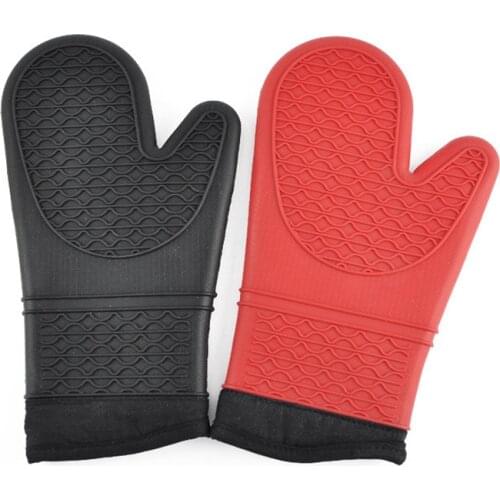 Extra Long Professional Silicone Oven Gloves Flexible Oven Gloves Thickened Silicone Oven Insulation Gloves M56