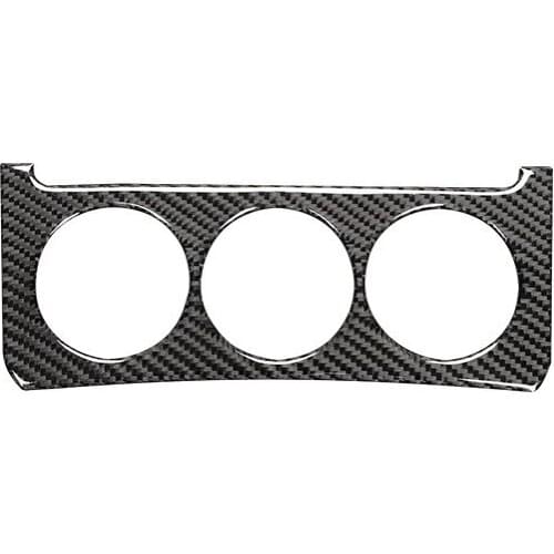 For Nissan 350Z 2006-2009 Carbon Fiber Air Conditioning Control Button Panel Surround Frame Sticker Cover Trim
