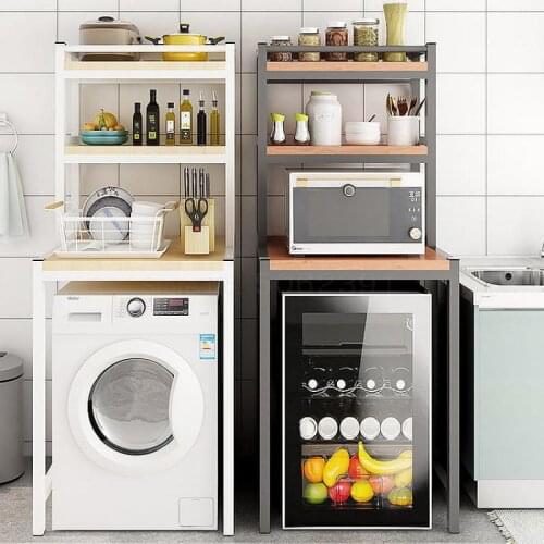 Laundry Shelf Landed On The Floor Above Multi-layer Drum Wave Wheel Overturn On Open Shelf Balcony Toilet Shelf