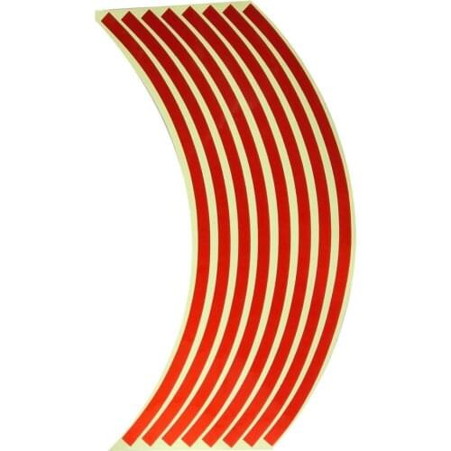 Strips Motorcycle Car Wheel Sticker Reflective Rim Stripe Tape Bike Motorcycle Stickers Modified Wheel Stickers 18 Inch Tire