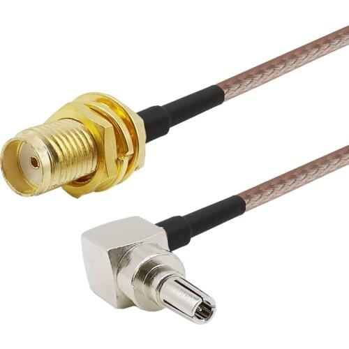 ALLiSHOP 0-6GHz SMA Female socket jack connector to crc9 adapter pigtail RG316 cable For HUAWEI PCI wifi router 3G USB Modem