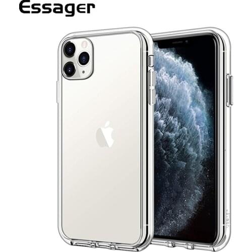 Essager Silicone Phone Case For iPhone 11 Pro 11Pro XS Max XR X R 8 7 6 6S S Plus 5 5S SE 8Plus 7Plus TPU Back Cover Coque Funda