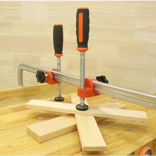 0-0.59" Single Spindle Edge Clamping Bar Steel Clamp Wood Vise Woodworking