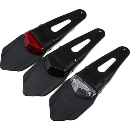 For EXC Motorcycle LED Brake Tail Light Rear Fender Back Splash Guard Motocross Motorcycle Off Road Bike Motorbike Lights