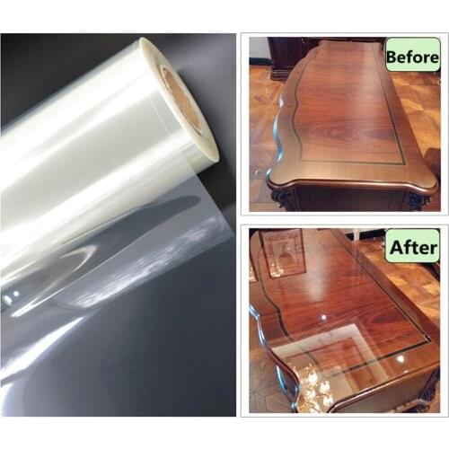 High Glossy Protective Film Wrap Wood Furniture Vinyl Film Waterproof Clear Window Film Self-Adhesive Explosion-Proof Stickers