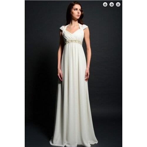 Free shipping new fashion maxi 2018 brides maid vestidos formal evening plus size white long beaded belt Graduation Dresses