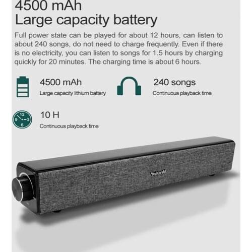 4500MAH Bluetooth Speaker Home Theater Computer 30W TV Soundbar TWS Portable Wireless Subwoofer Echo Wall Music Center Soundbox