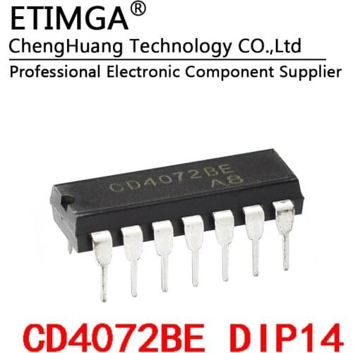 5PCS/LOT CD4072BE CD4072 DIP-14