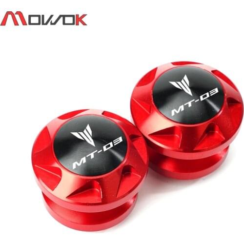 For Yamaha MT-03 MT03 MT 03 2014-2020 2019 2018 8MM CNC Aluminium Achterbrug Spoelen Slider Stand Schroef