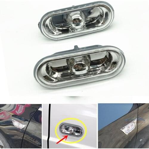 2Pcs Car Turn Signal Light Both Side Marker Warining Lamp For Passat B5 Bora Golf 4 Mk4 Polo Lupo Seat Leon Ibiza Arosa Alhambra