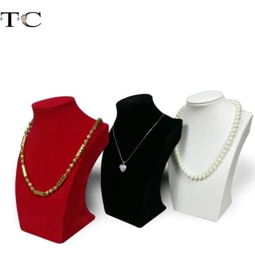 Free Shipping 3 Color Necklace Pendant Display Holder Jewelry Display Stand 15*8.5*22cm