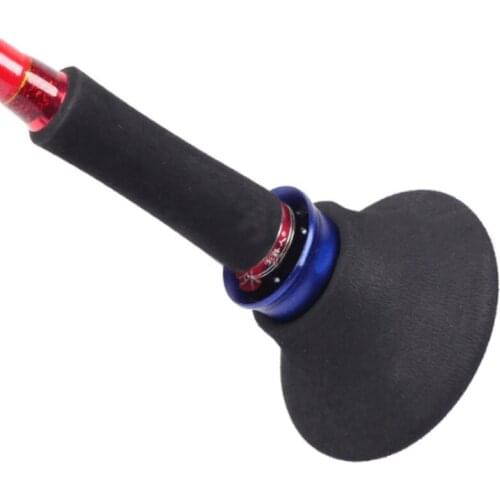 Ocean Boat Fishing Rod Holder Pole Support On Stomach Jigging Fishing Supporter Boating Fishing Equipment EVA Aluminum alloy