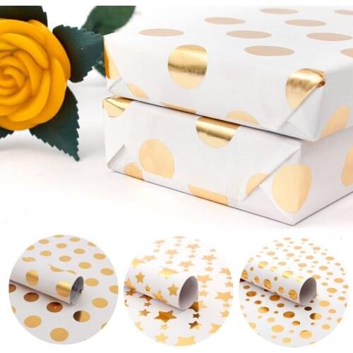 DIY Color Printed Paper Tissue Paper Flower Colorful Print Gift Packaging Home Decoration Party Wedding Gift Packing Supplies