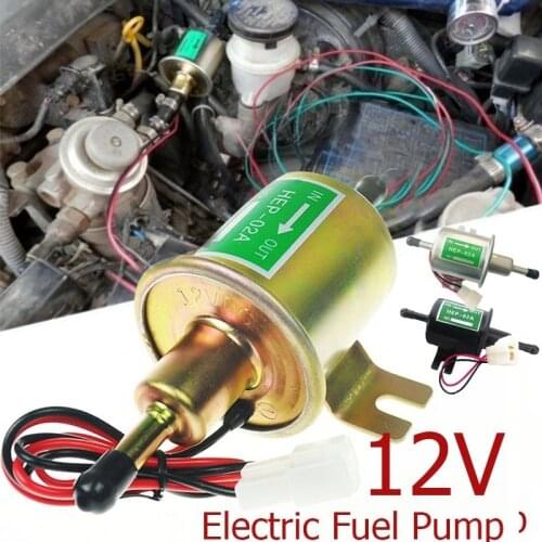 12V Electric Fuel Pump Low Pressure Bolt Fixing Wire Metal Gasoline Petrol Diesel Oil Pumps For Car Motorcycle