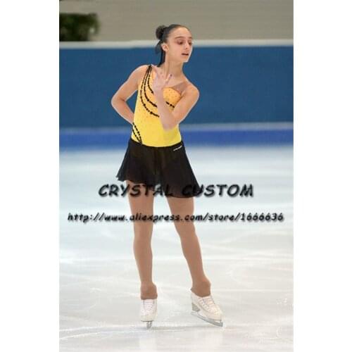 Custom Figure Skating Dresses For Girls Graceful New Brand Ice Skating Dresses For Competition DR4303